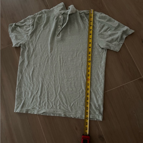 Light blue polo short sleeve top - Picture 6 of 6